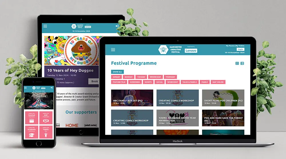 Manchester Animation Festival WordPress site